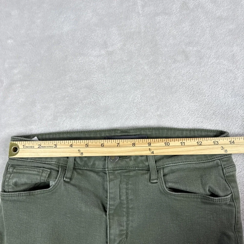Joe's Jeans Women's Skinny Fit Ankle Raw Hem Size 27x27 Green Stretch - Picture 6 of 9